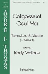 Caligaverunt Oculi Mei SATB choral sheet music cover